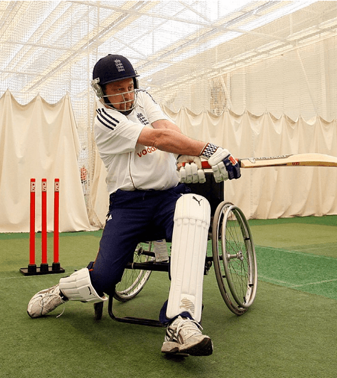 Cricket Player in a Wheelchair