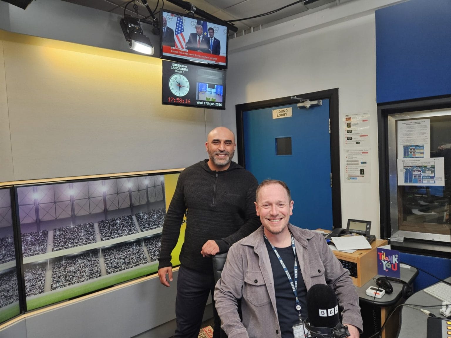 Ash at BBC Lancashire Sport